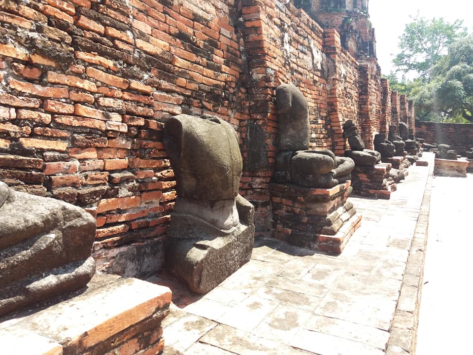 Stolen Buddha heads