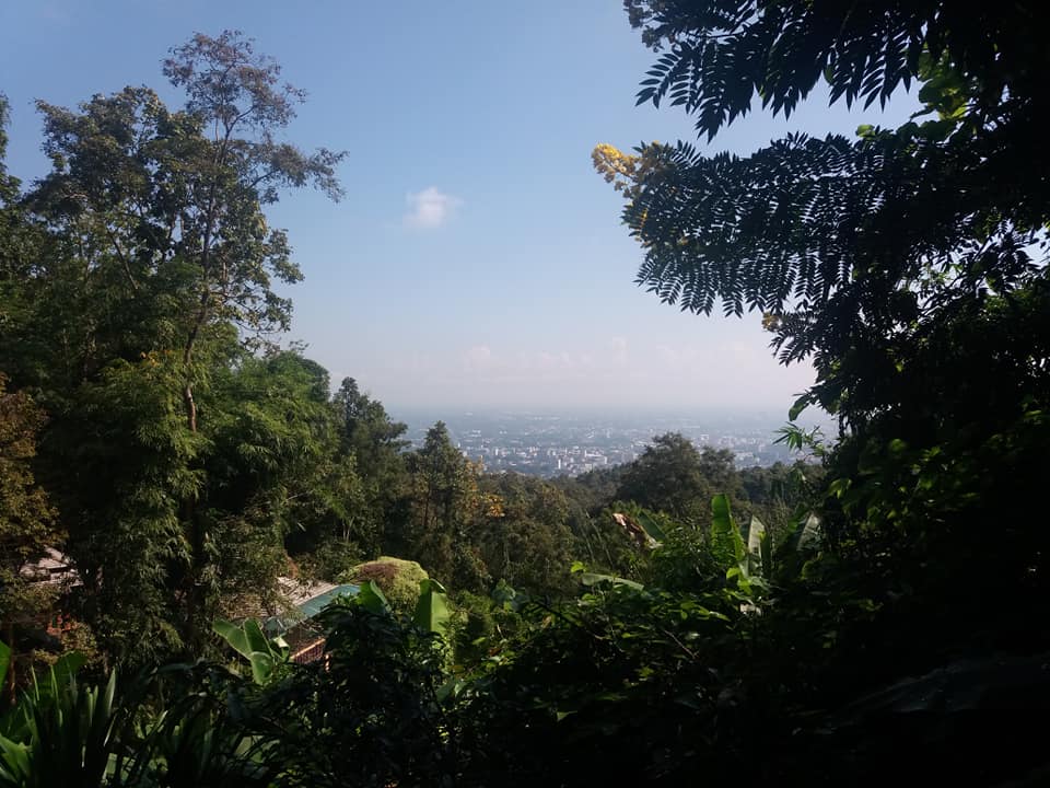 View over Chiang Mai from Wat Pha Lat