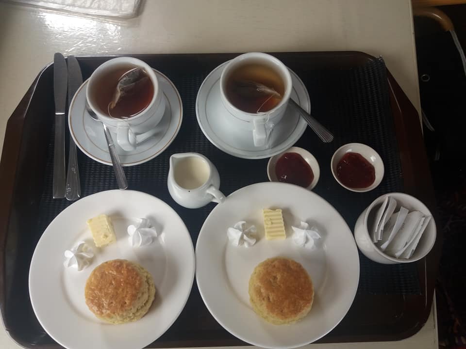 Delicious scones and tea in Lord's Cafe, Cameron Highlands