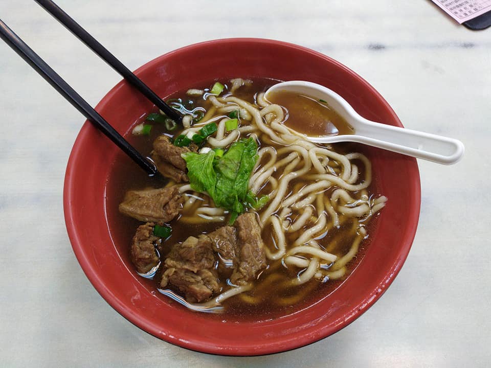 Beef noodles in Taipei