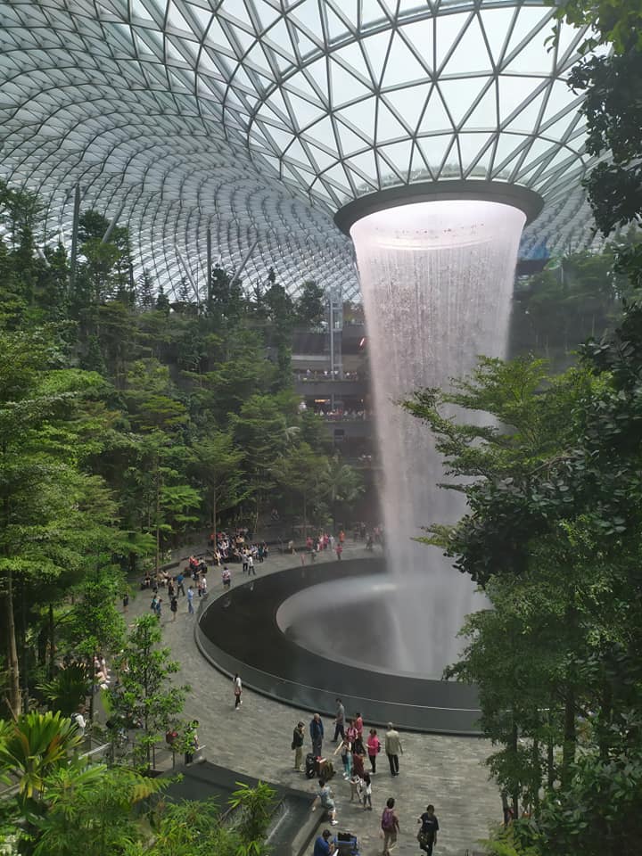 First view of The Jewel, Singapore