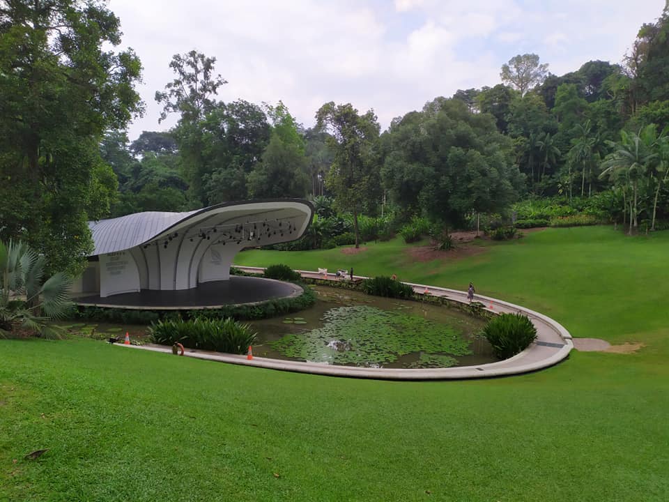Outdoor stage at Singapore Botanic Gardens