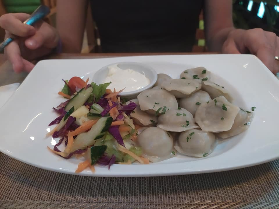 Russian dumplings at International Relax Cafe, Kuta, Bali