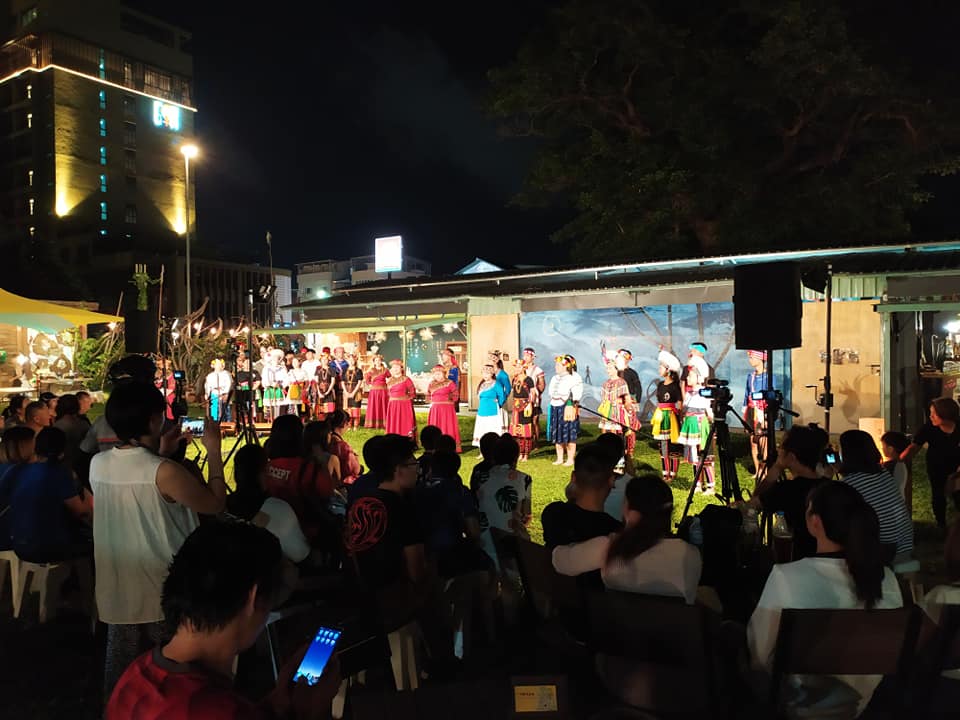 Traditional dance at Railway Art Village, Taitung