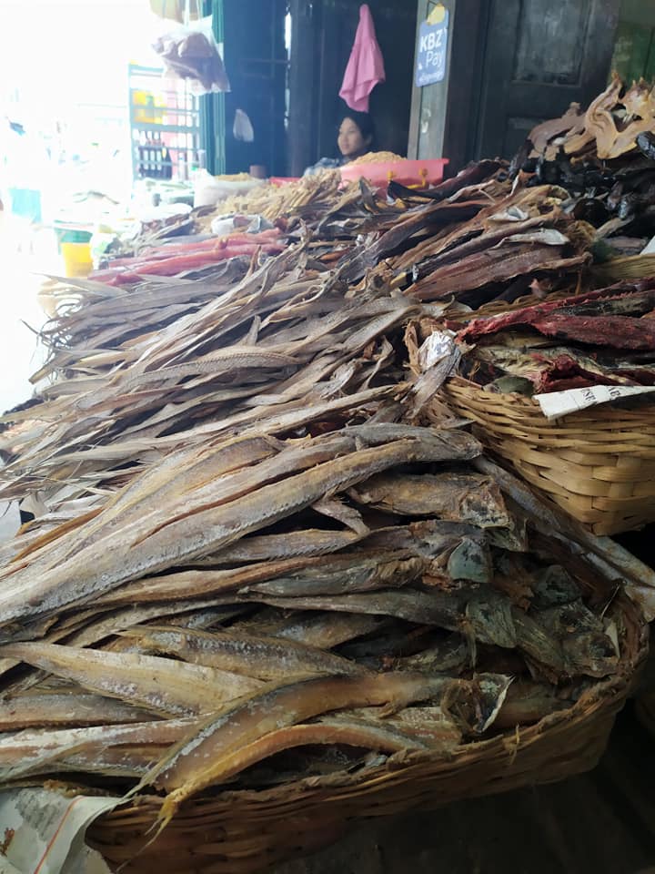 Dried fish at Kalaw Myoma Market