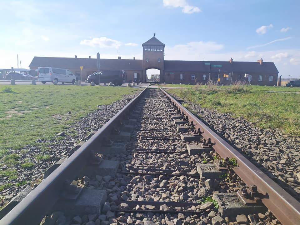 Entrance to Auschwitz II Birkenau