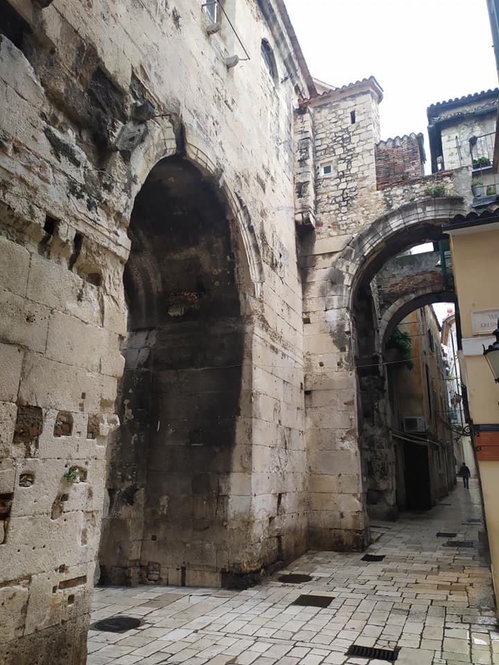 Streets of the old town in Split