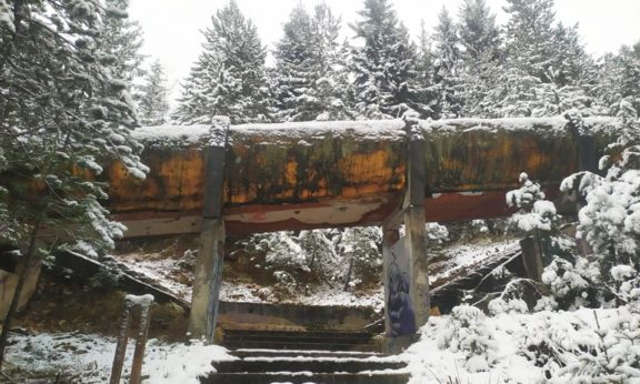 Abandoned bobsleigh track