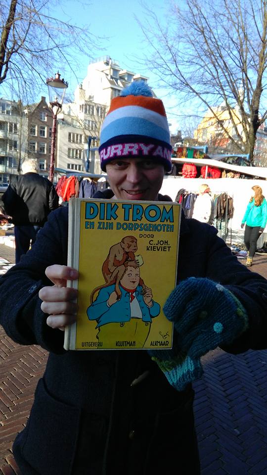 Buying books at Waterlooplein Market