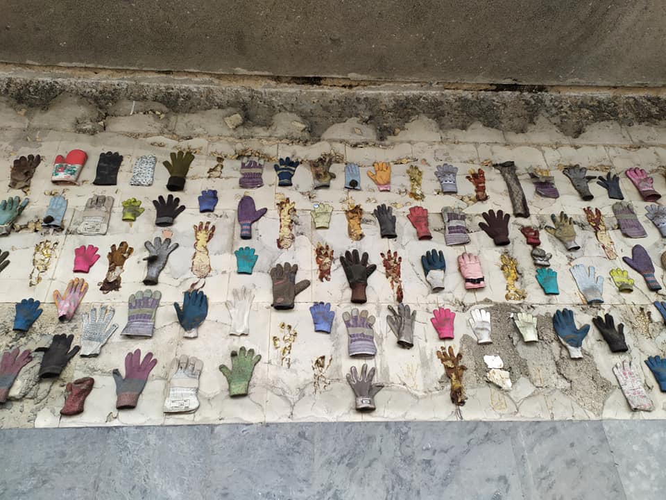 Gloves of victims