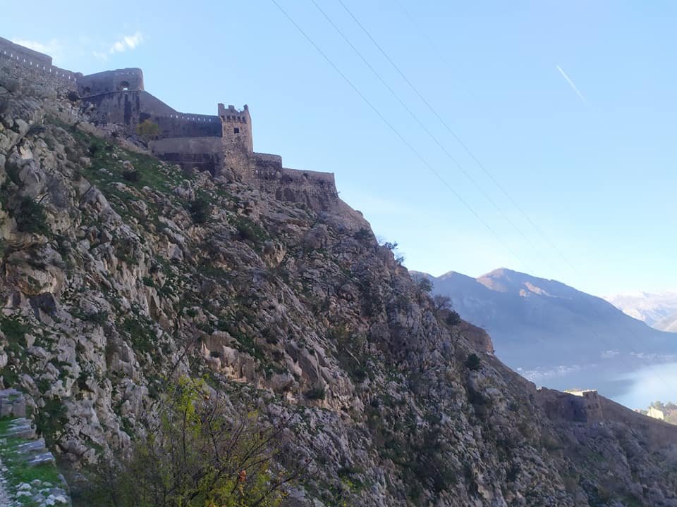 Looking up to Kotor Fortress