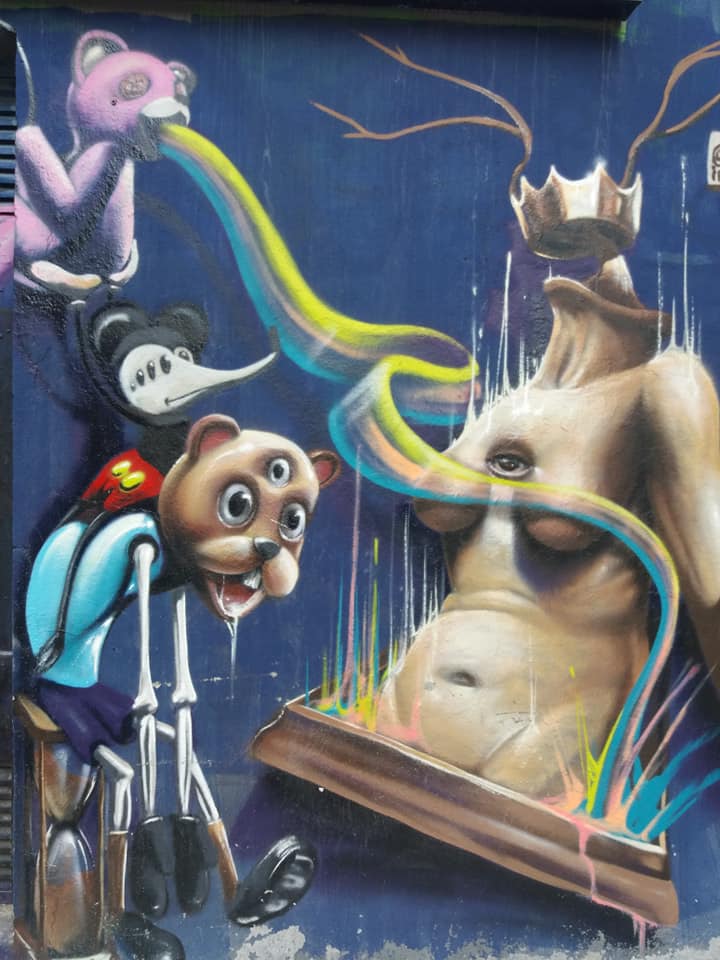 Crazy street art in Madrid